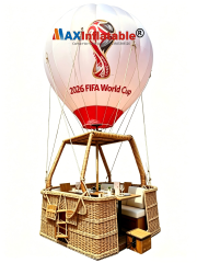 Custom Hot Air Balloon Dining Tables & Rattan Booths | Custom Patterns & Designs for Catering