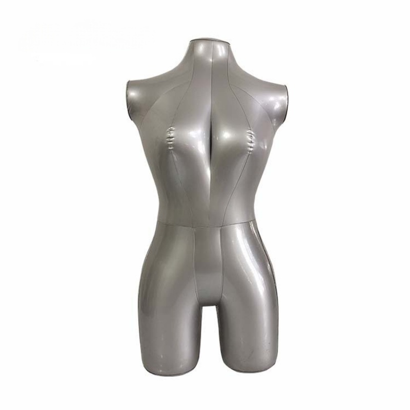 Inflatable Armless Female Half-Body Mannequin with Hip Shorts