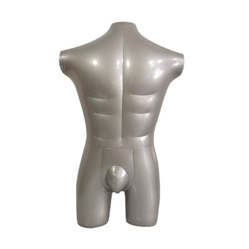 Inflatable Armless Male Half-Body Torso Mannequin