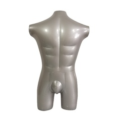 Inflatable Armless Male Half-Body Torso Mannequin