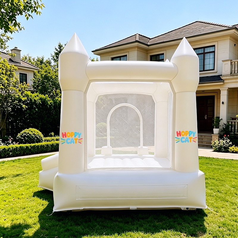 Smaller Size White Bouncy Castle for Wedding & Party