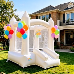 Smaller Size White Bouncy Castle for Wedding & Party