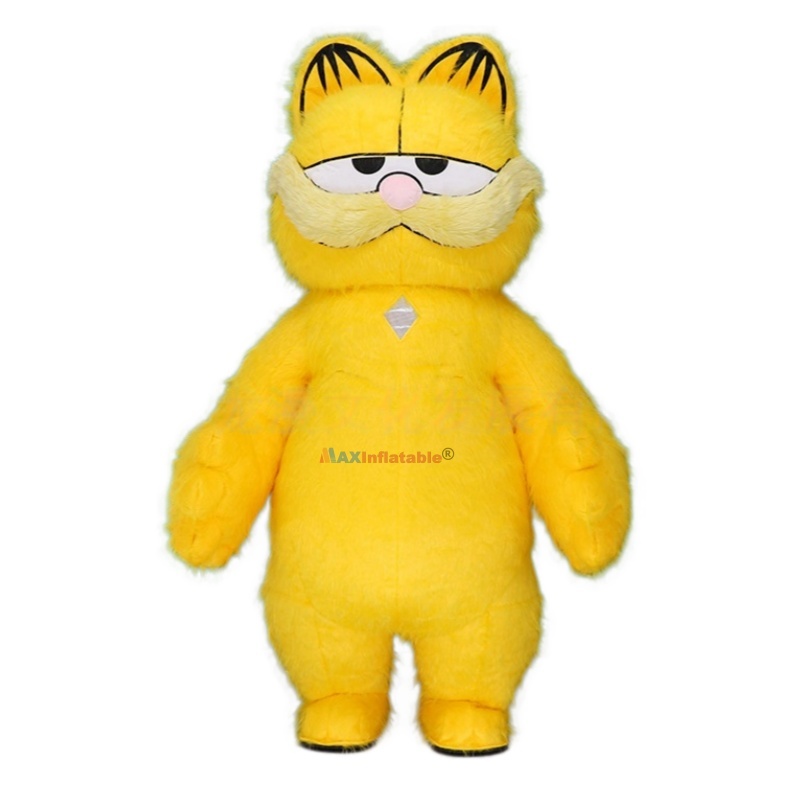 Inflatable Plush Garfield Mascot Costume