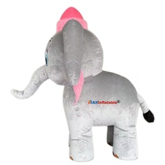 Inflatable Plush Baby Elephant Mascot Costume