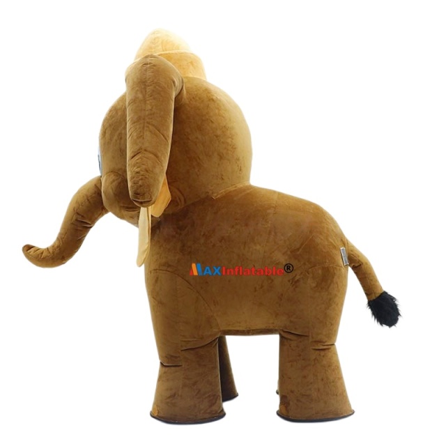 Inflatable Plush Baby Elephant Mascot Costume