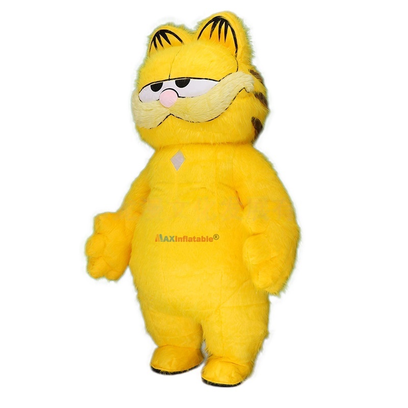 Inflatable Plush Garfield Mascot Costume