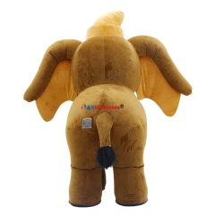 Inflatable Plush Baby Elephant Mascot Costume