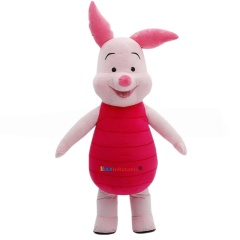 Inflatable Plush Red Pig Mascot Costume