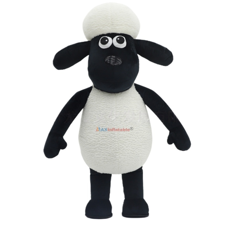 Inflatable Plush Sheep Mascot Custome