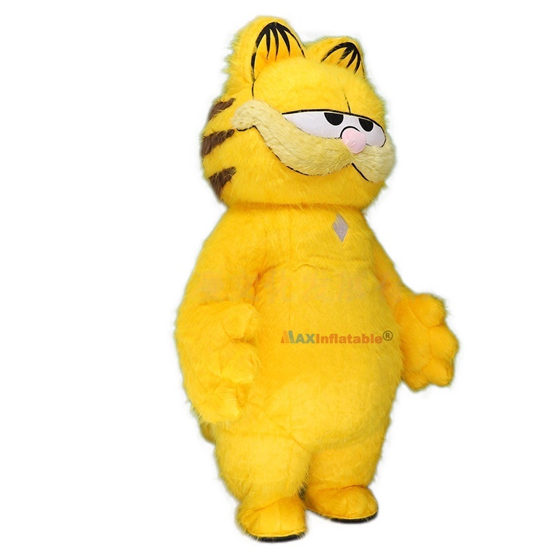 Inflatable Plush Garfield Mascot Costume