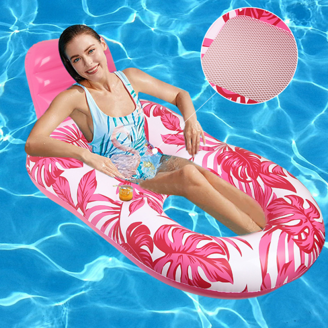Inflatable Water Lounge Raft Breathable Suspension Pool Float