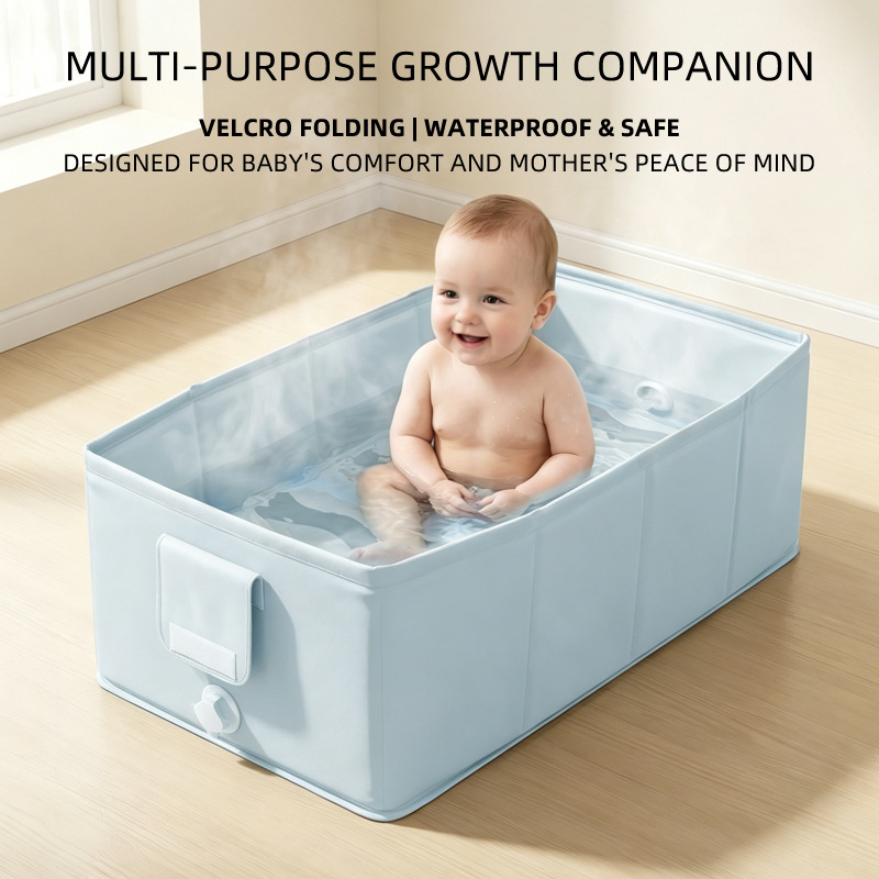 Collapsible Pet Bath Tub | Foldable PVC Dog Bathtub for Home & Camping