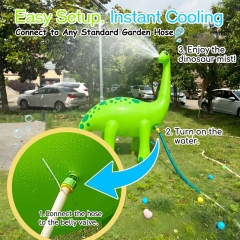 Giant Inflatable Dinosaur Sprinkler Outdoor Water Toy for Kids