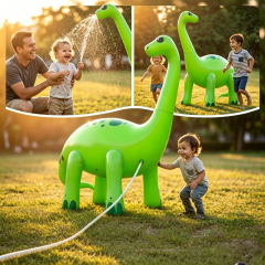 Giant Inflatable Dinosaur Sprinkler Outdoor Water Toy for Kids