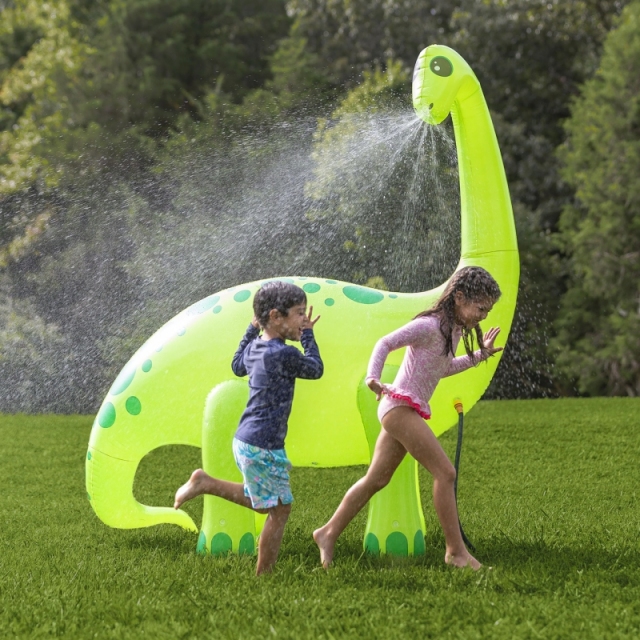 Giant Inflatable Dinosaur Sprinkler Outdoor Water Toy for Kids