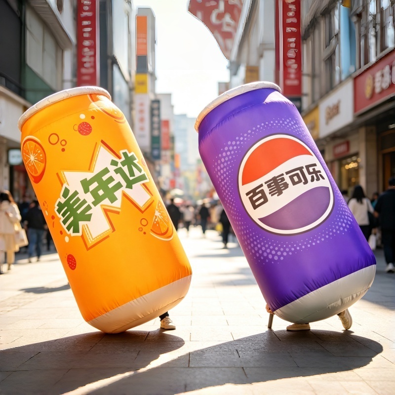 Wearable Walking Inflatable Can Mascot Costume