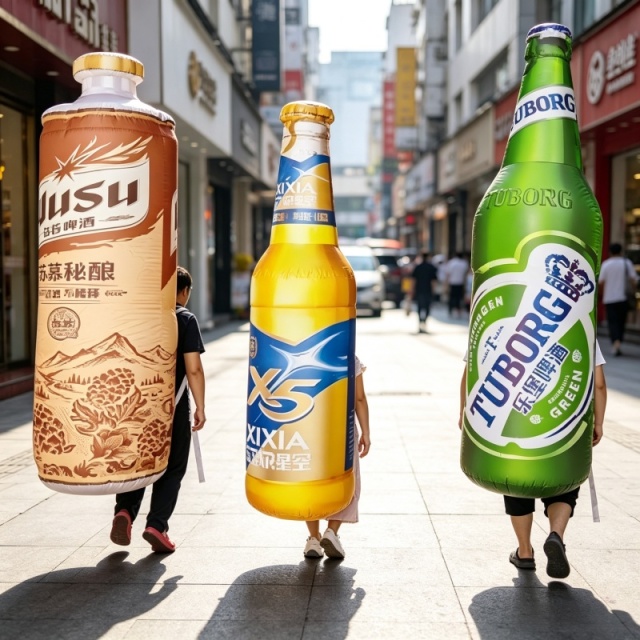 Wearable Walking Inflatable Can Mascot Costume