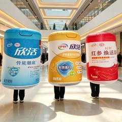 Wearable Walking Inflatable Can Mascot Costume