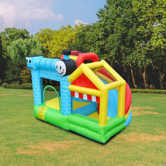 3-in-1 Train Inflatable Bounce & Slide Combo for Toddlers