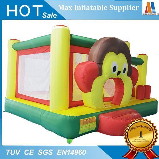 840d Polyester and PVC Tarpaulin Inflatable Zoo Play Bouncer with Pool