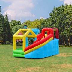 3-in-1 Train Inflatable Bounce & Slide Combo for Toddlers