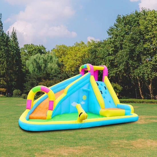 5-in-1 Bounce House Water Park Jumping Castle with Swimming Pool