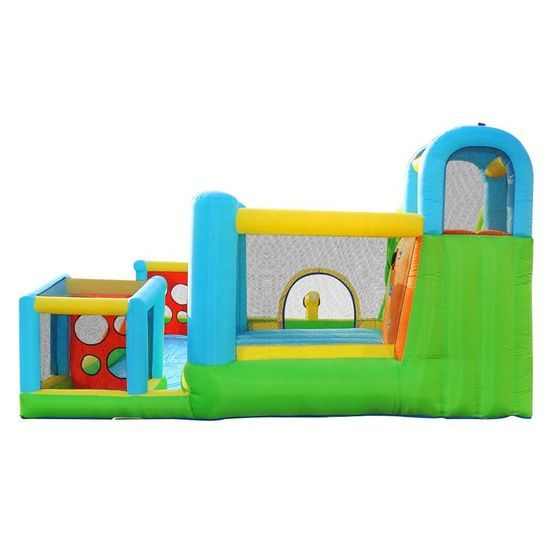 6-in-1 Kids Inflatable Water Park with Slide & Splash Pool