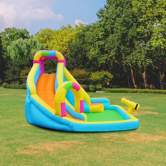 5-in-1 Bounce House Water Park Jumping Castle with Swimming Pool