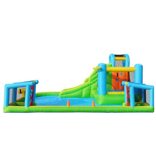 6-in-1 Kids Inflatable Water Park with Slide & Splash Pool
