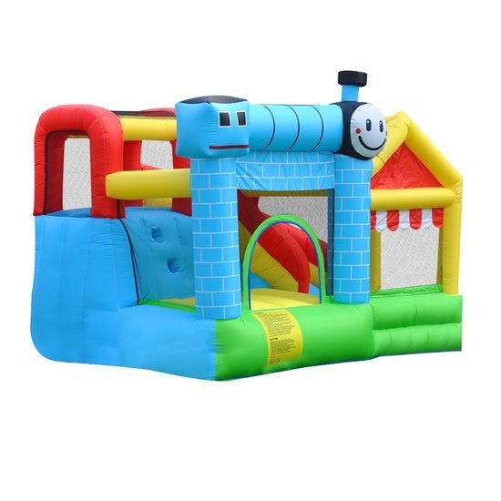 3-in-1 Train Inflatable Bounce & Slide Combo for Toddlers
