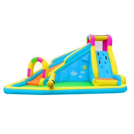 5-in-1 Bounce House Water Park Jumping Castle with Swimming Pool
