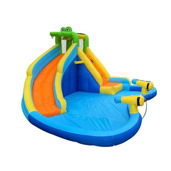 Kids Inflatable Bounce House with Splash Pool & Basketball Hoop