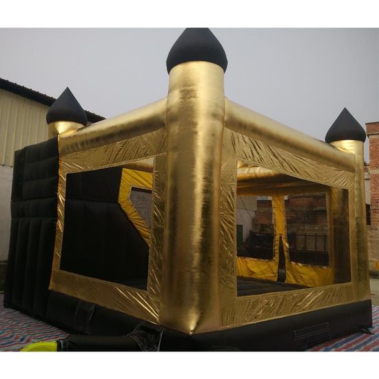 Custom Gold Sports Bouncer with Slide for Promotions