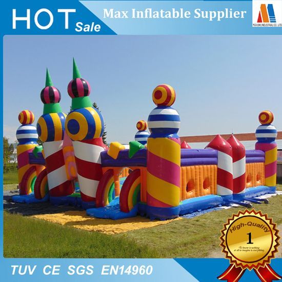 Colorful Inflatable Outdoor Bounce Castle for Kids' Parties