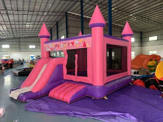 Colorful Inflatable Tarpaulin Bounce House for Family Gatherings