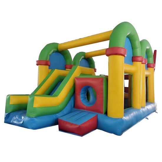 Colorful Inflatable Tarpaulin Bounce House for Family Gatherings
