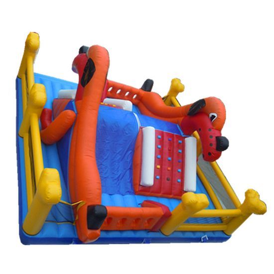 Giant Playhouse PVC Tarpaulin Cartoon Inflatable Bounce with Slide