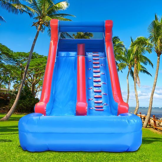Giant PVC Tarpaulin Inflatable Slide with Pool