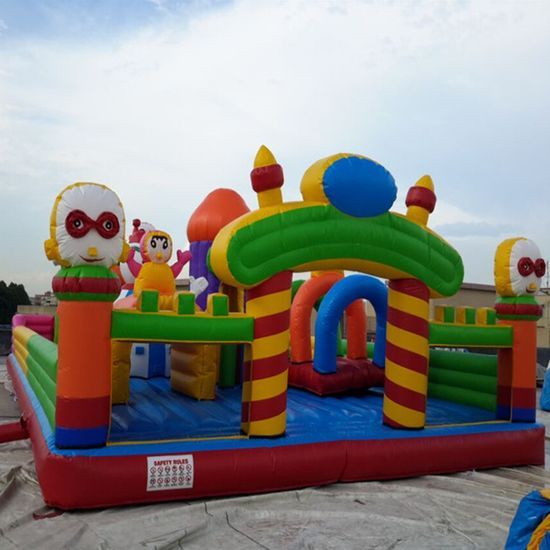 Colorful Inflatable Outdoor Bounce Castle for Kids' Parties