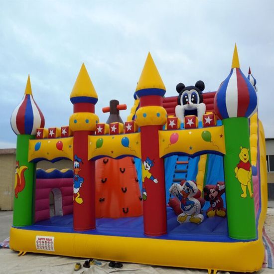 Colorful Inflatable Outdoor Bounce Castle for Kids' Parties