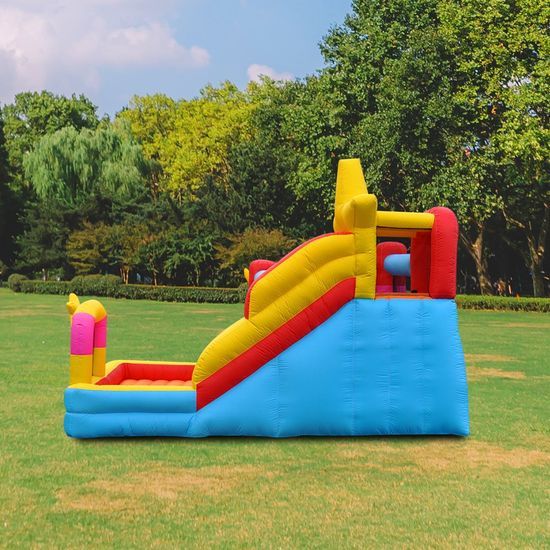 3-in-1 Star Inflatable Bouncer with Slide, Climbing & Ball Zone