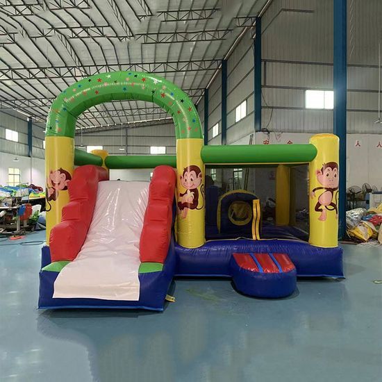 Colorful Inflatable Tarpaulin Bounce House for Family Gatherings