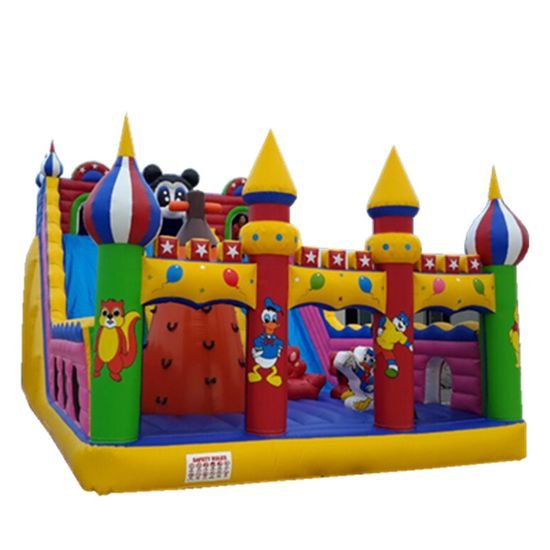 Colorful Inflatable Outdoor Bounce Castle for Kids' Parties