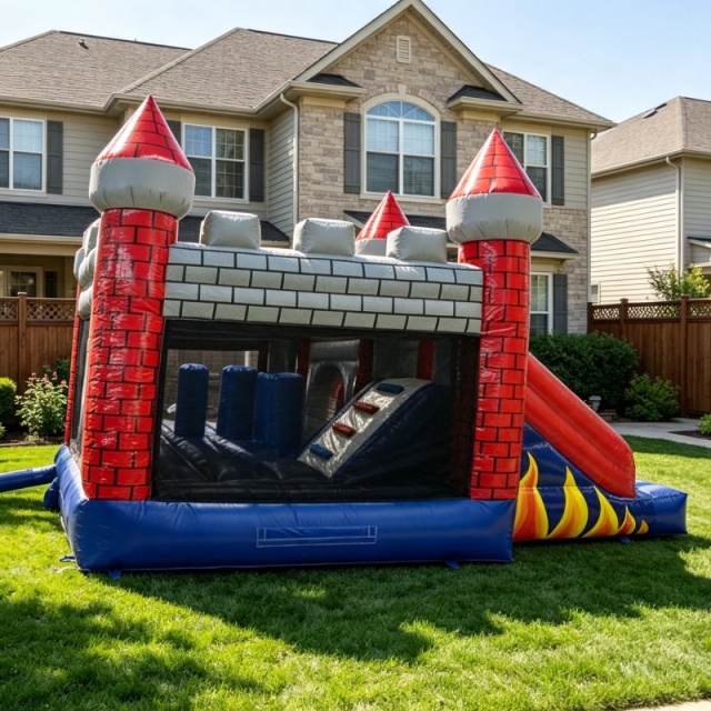 Beautiful Funny Play Ground Tarpaulin Inflatable Jumper Boncer