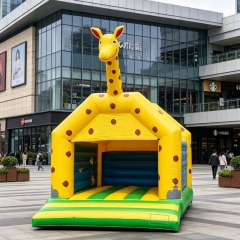 Family-Friendly Inflatable Giraffe Bounce House for Outdoor Play