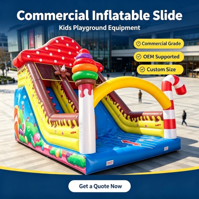 Fun Inflatable Slide Toy for Amusement Parks and Parties