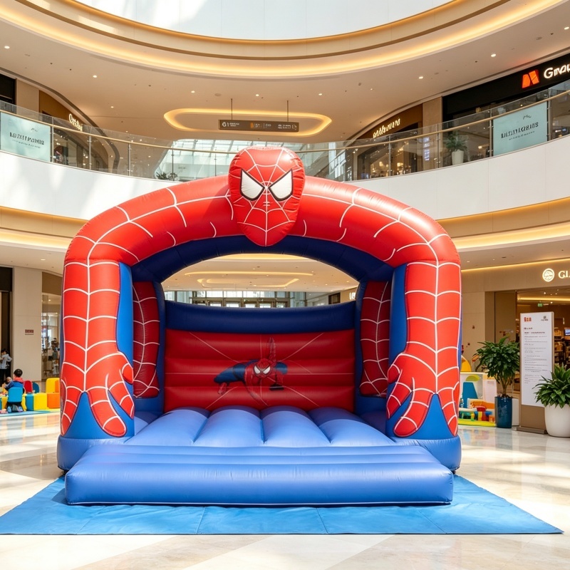 Commercial PVC Tarpaulin Inflatable Big Bouncer House Moon Room