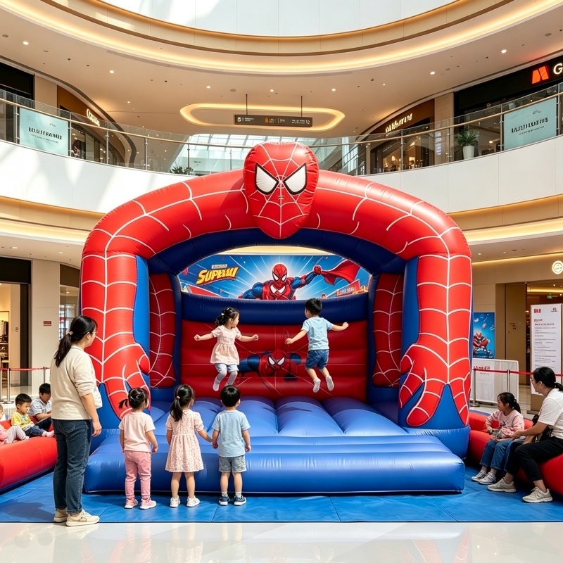 Commercial PVC Tarpaulin Inflatable Big Bouncer House Moon Room
