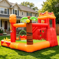 Dinosaur Inflatable Bounce House with Slide for Kids