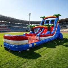 Exciting Commercial Inflatable Water Slide with Pool for Events
